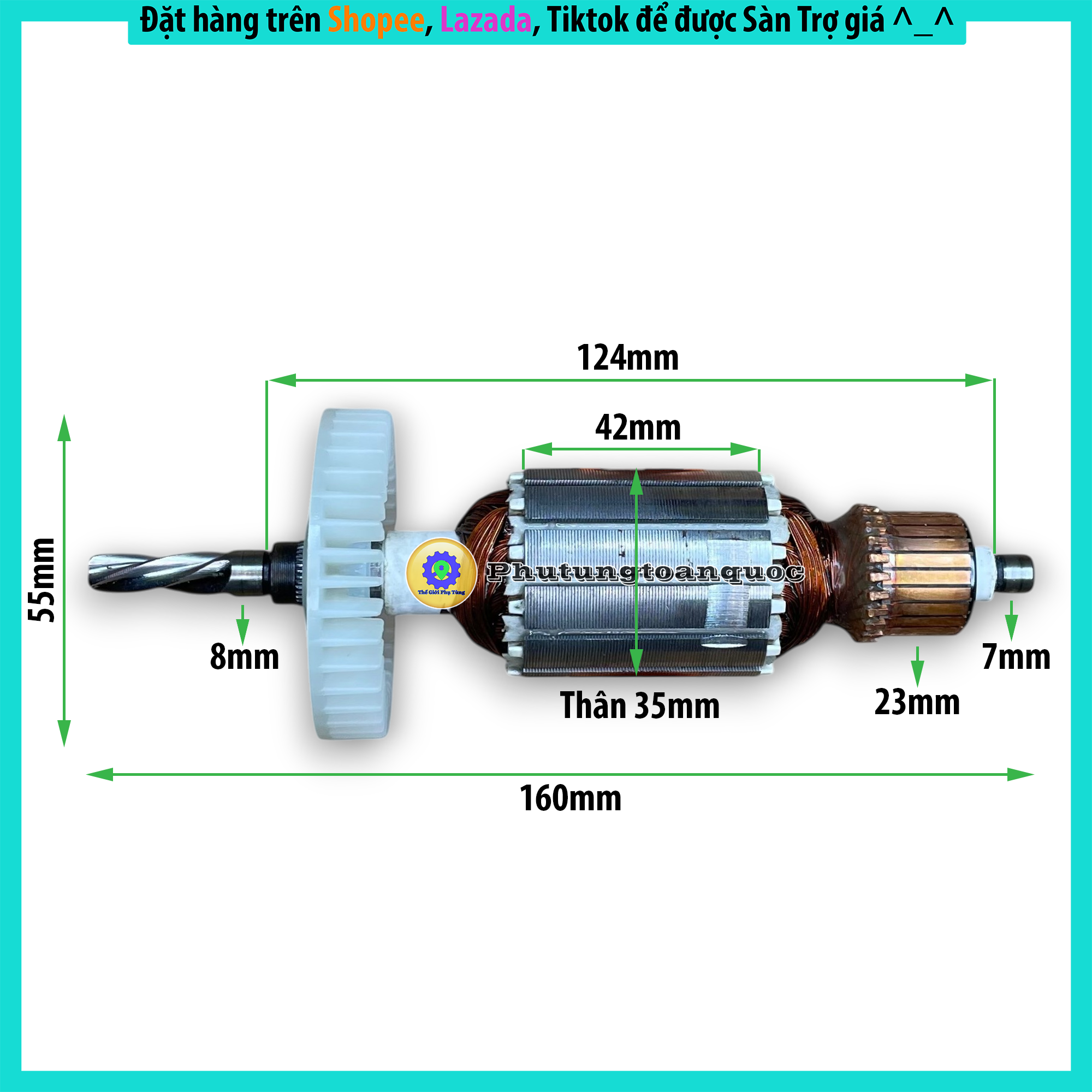 Rotor DCA máy khoan HP1630 (1)1