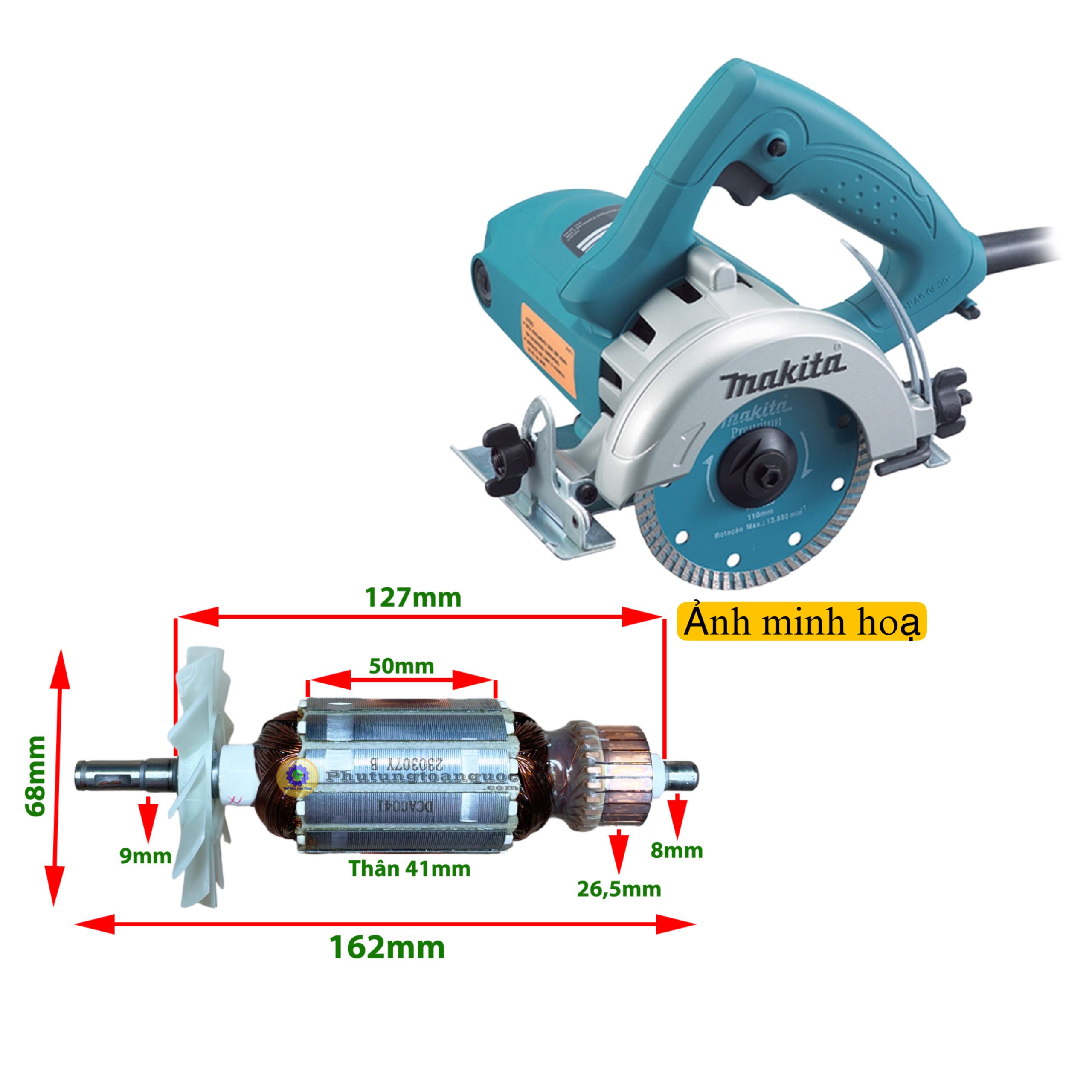 Rotor máy cắt gạch MKT 4100 (1)