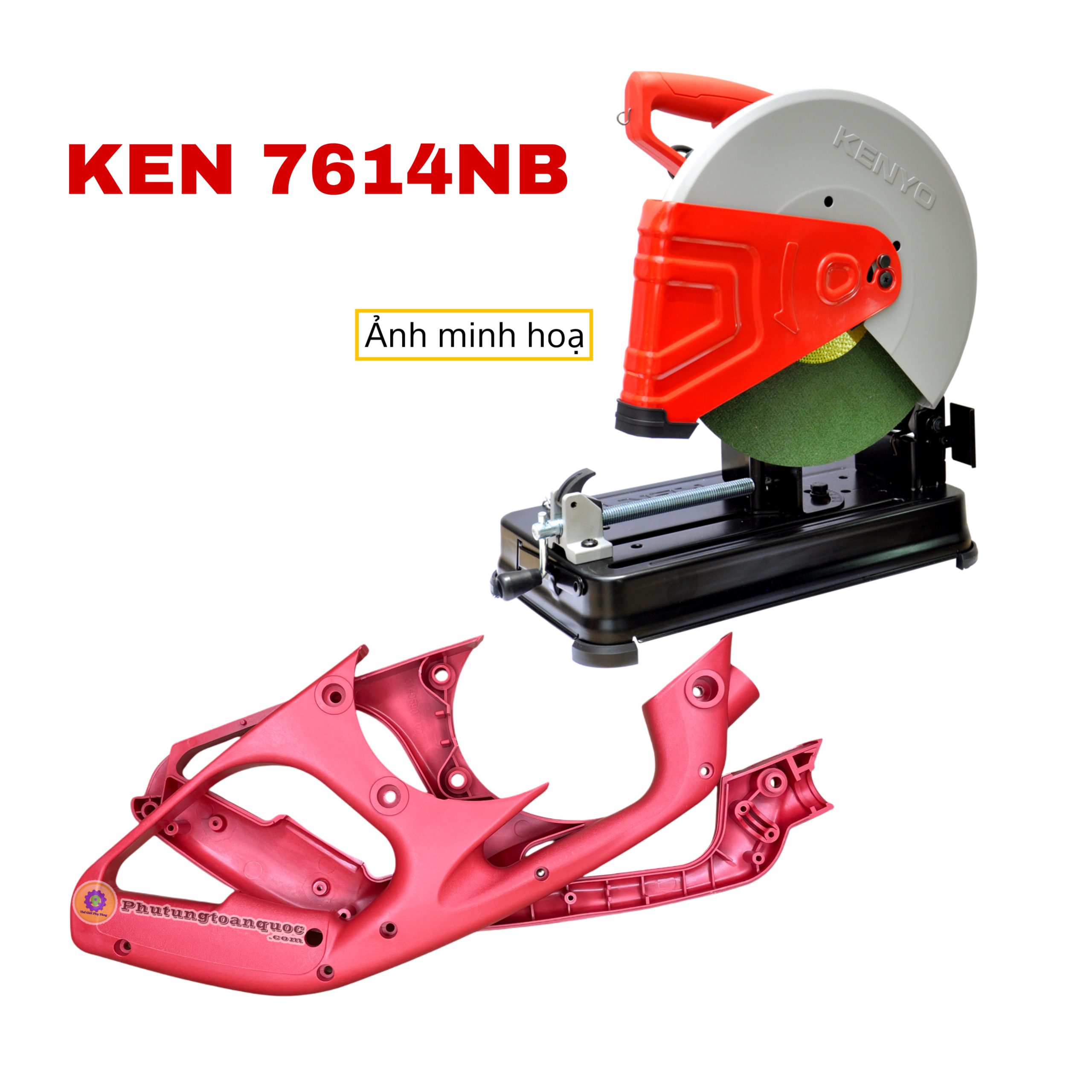 Tay cầm trước máy cắt sắt KEN 7614 (1)