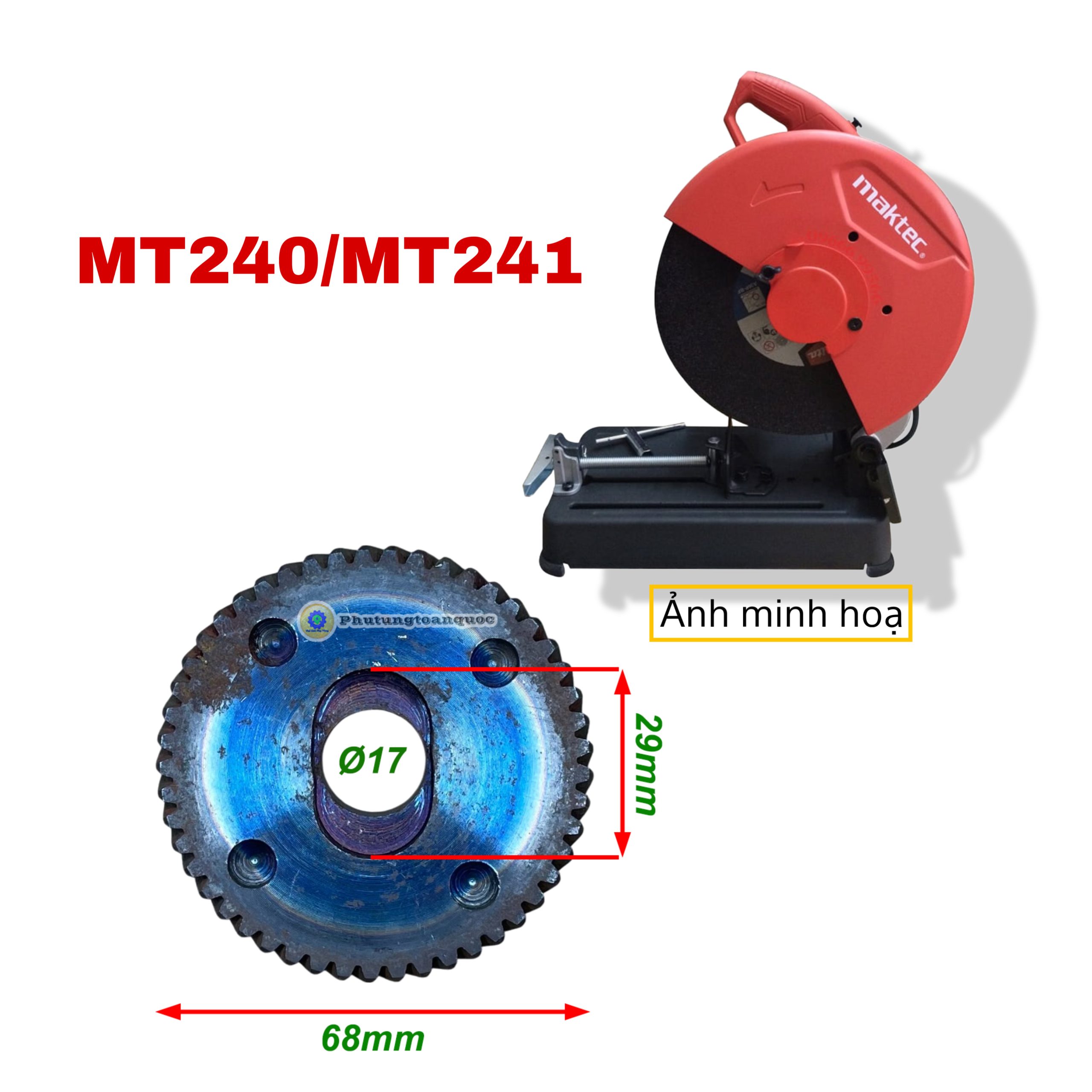 Bánh răng cắt sắt 355mm MT240 (1)