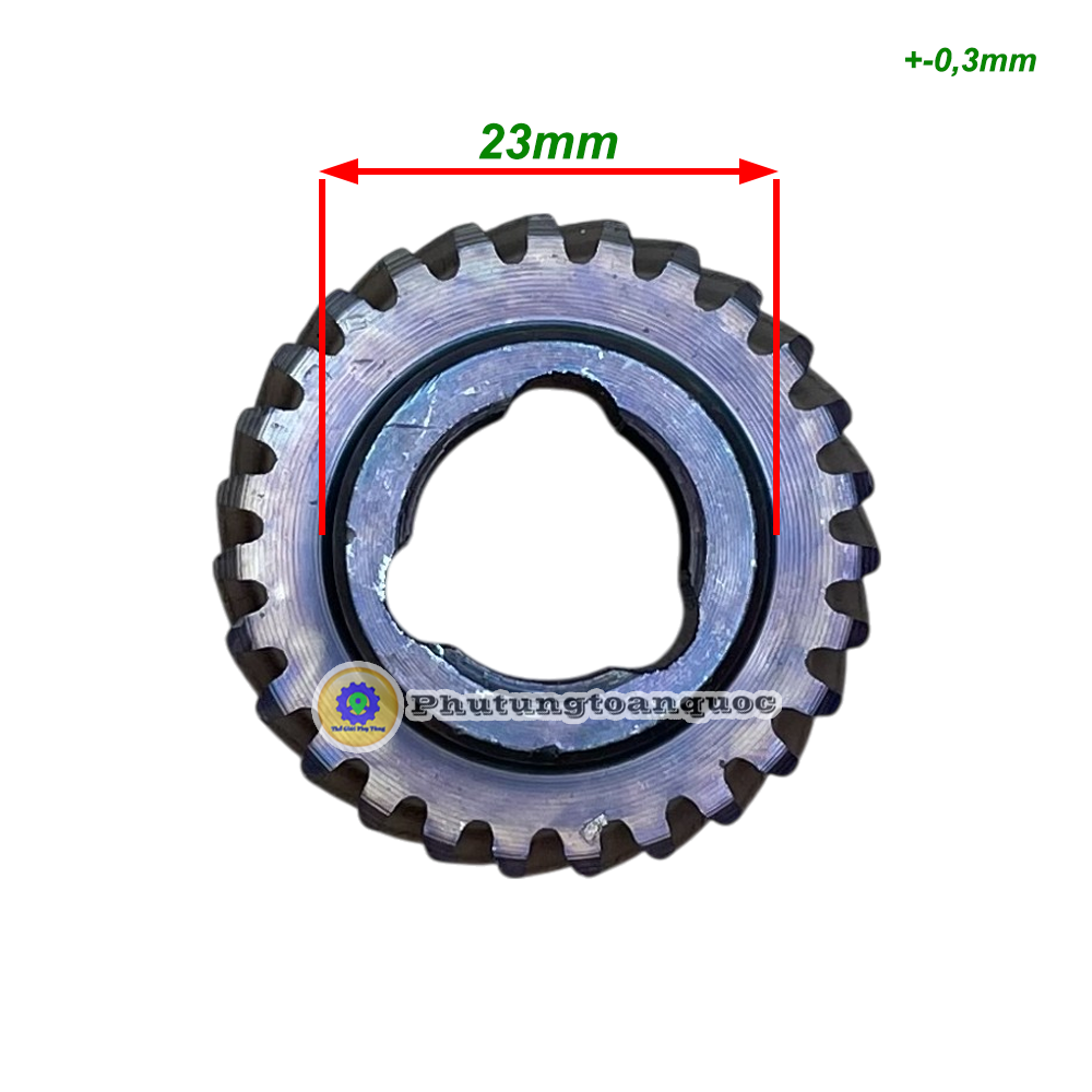 Bánh răng đục 14mm 27 răng 3 rãnh (4)