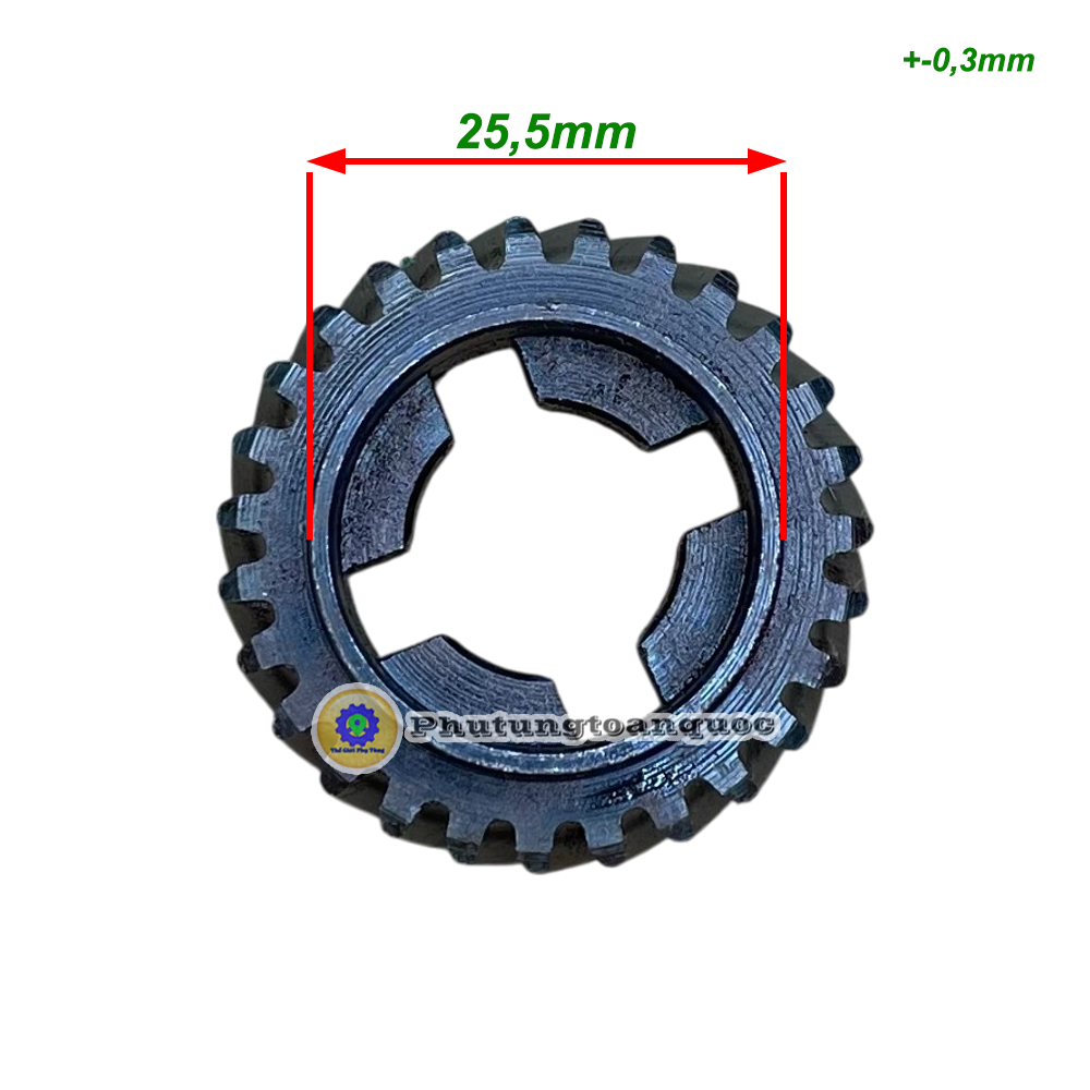 Bánh răng đục 14mm 27 răng 4 rãnh (4)