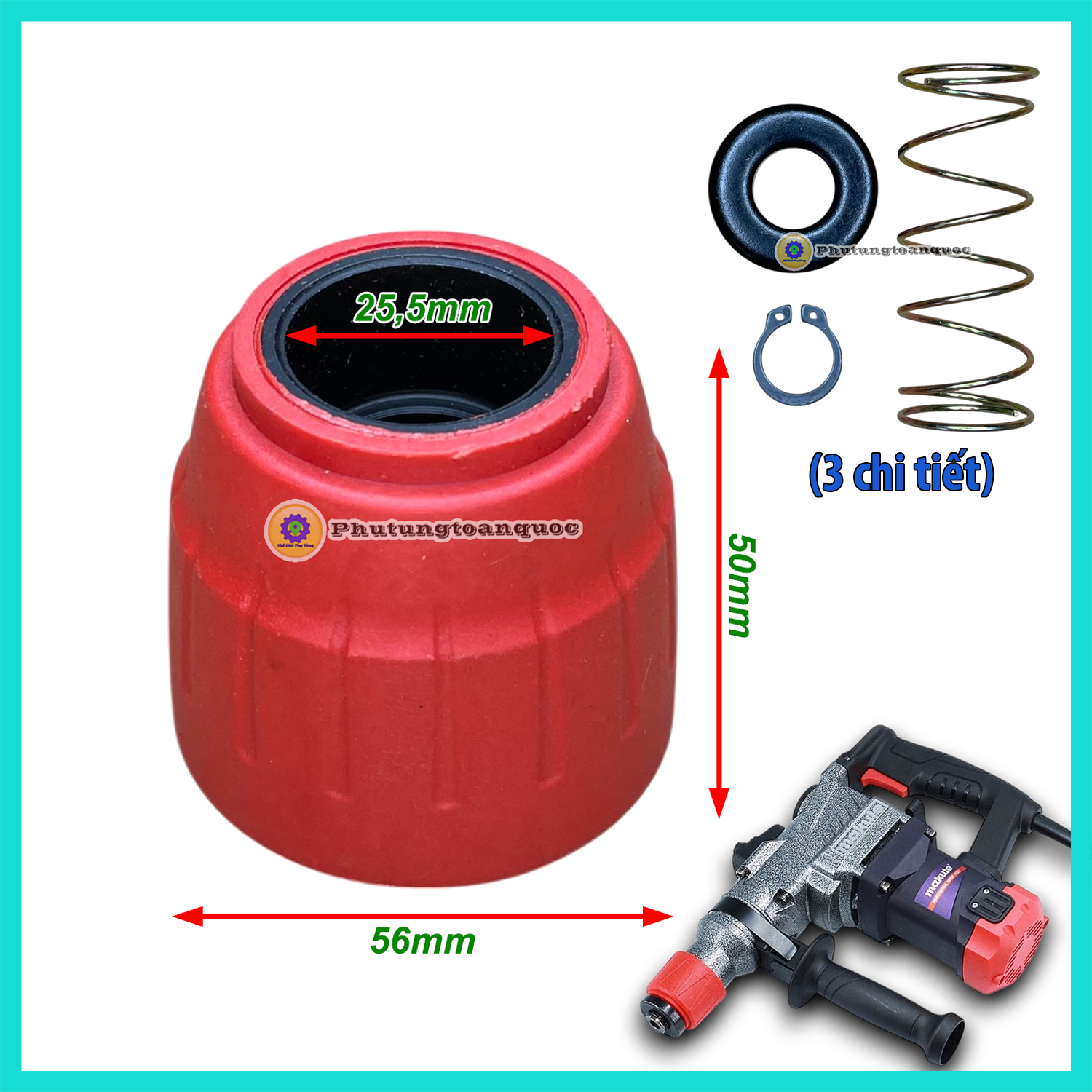 Đầu cao su PEFA 14mm (2)