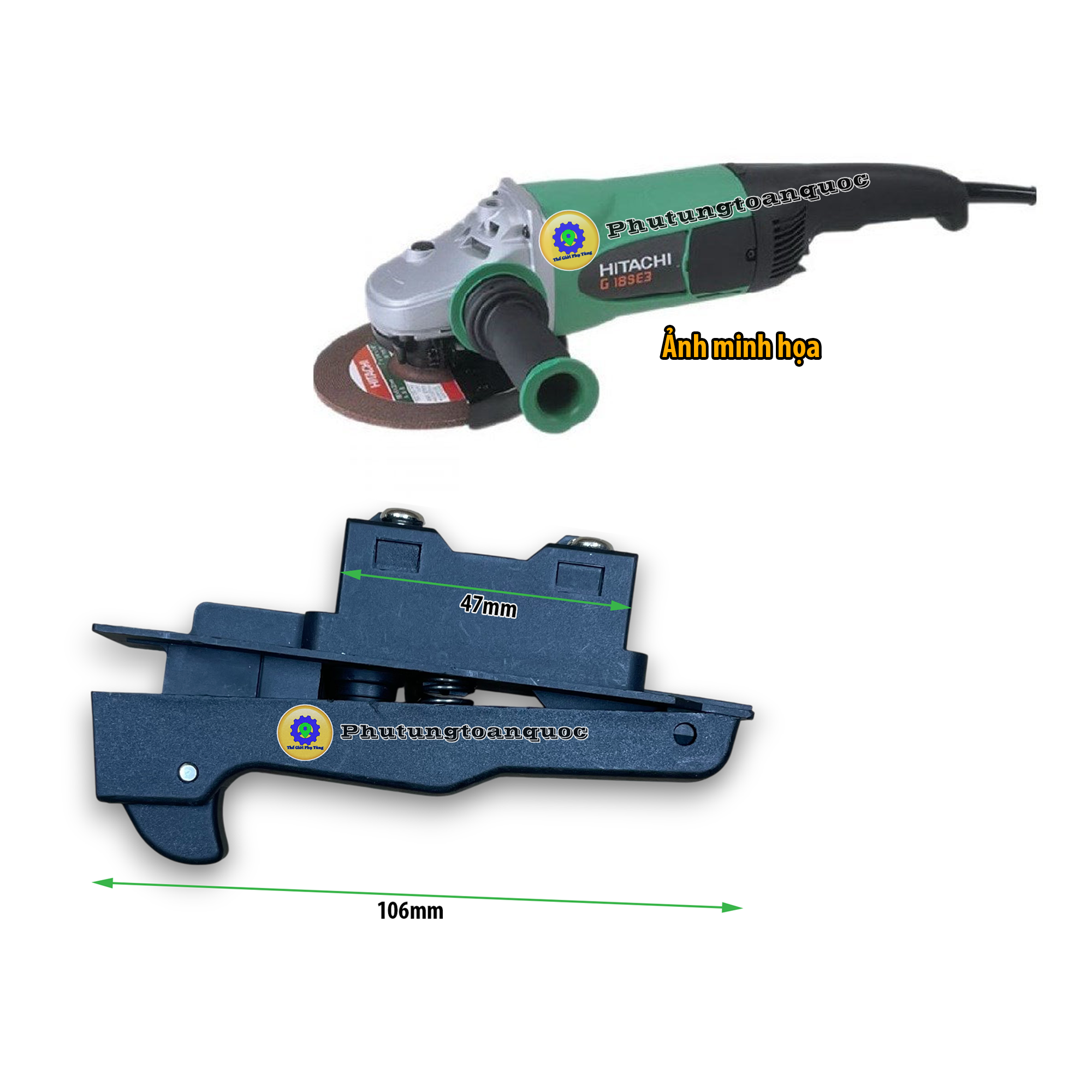 Công tắc mài Hitachi 180mm (2)