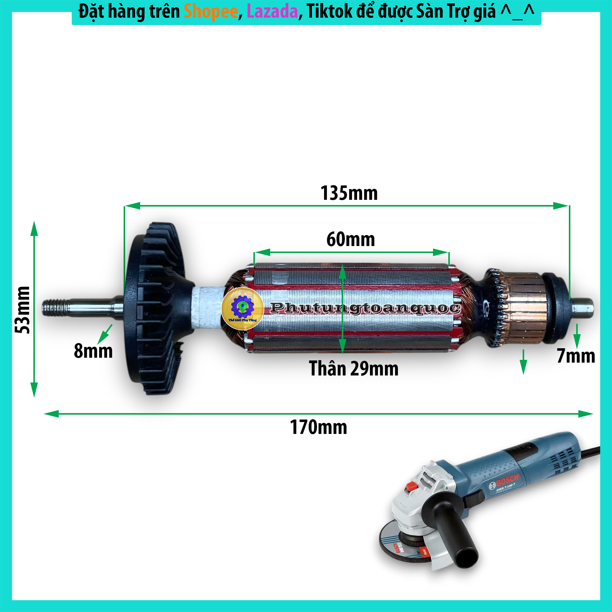 Rotor DC may mai 7-100,5