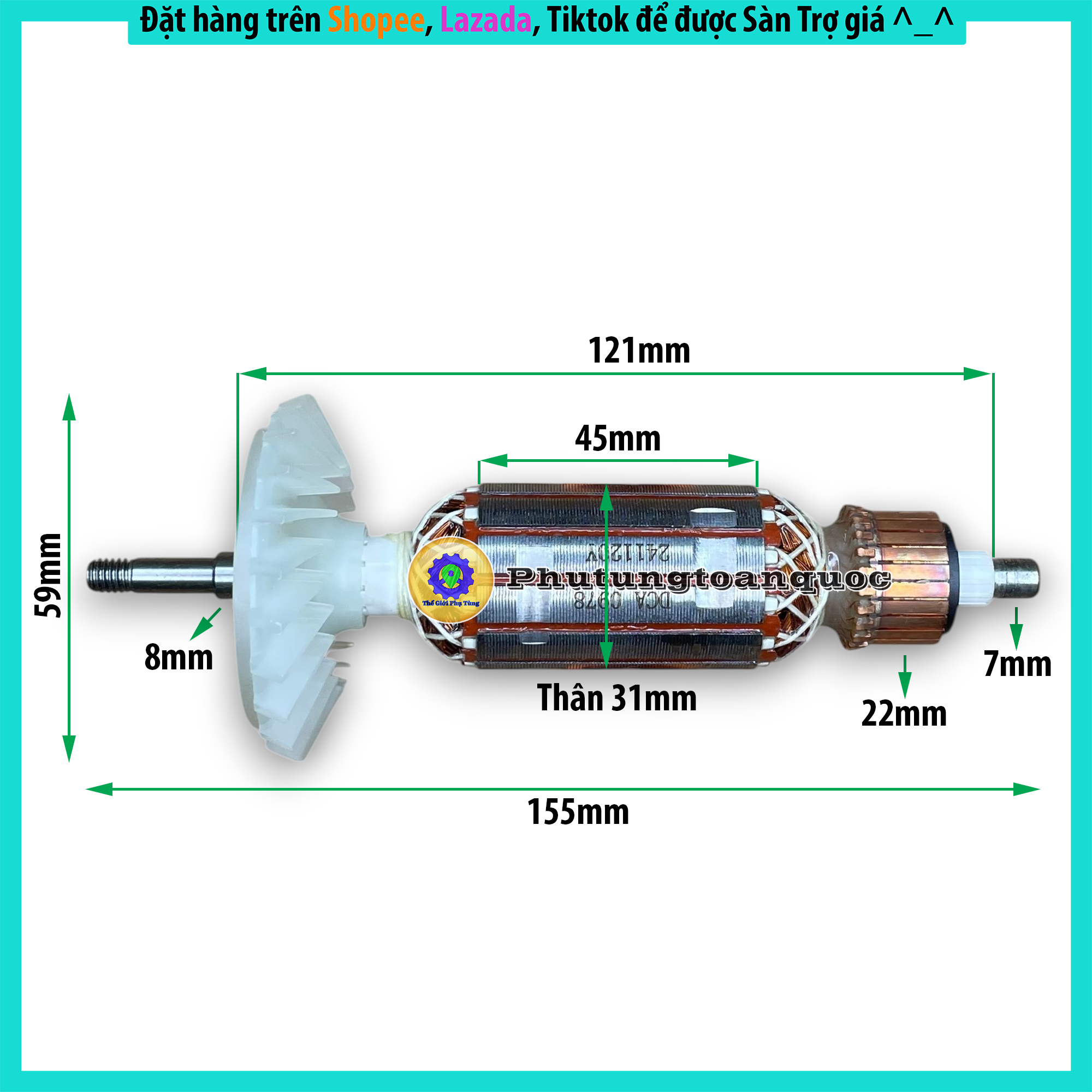 Rotor máy mài bosch 750-100 (11)